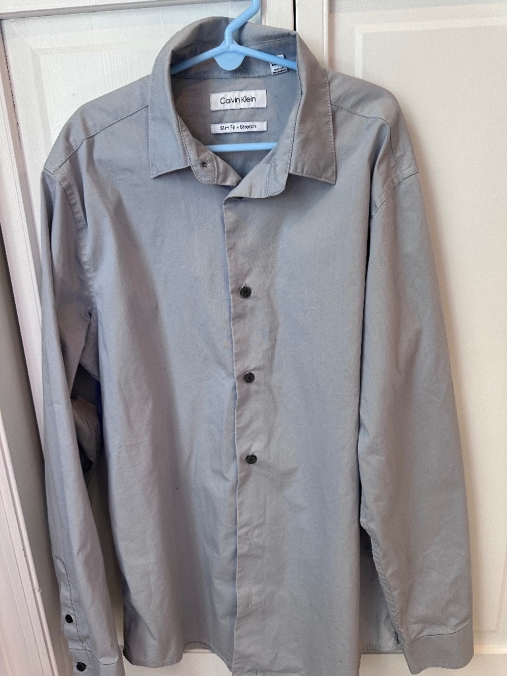 Gray Calvin Klein boys button down